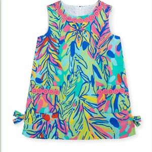 Little Lilly Printed Classic Shift Dress, Multi Hot Spot | SZ 7